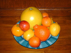 This is a picture of a variety of citrus fruit...