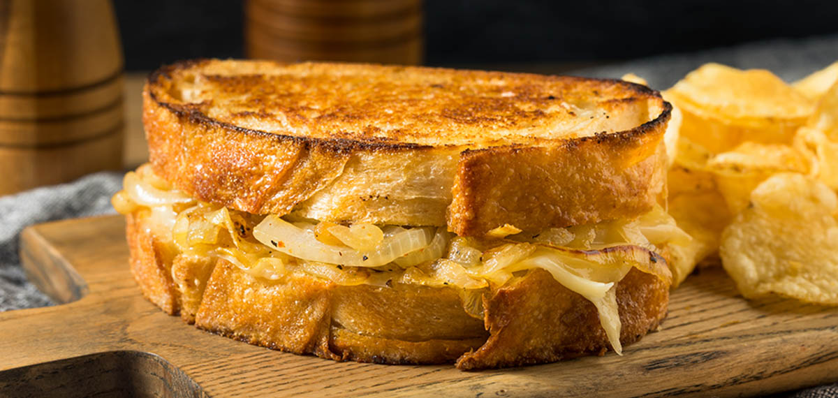 grilled cheese with sweet onions recipe
