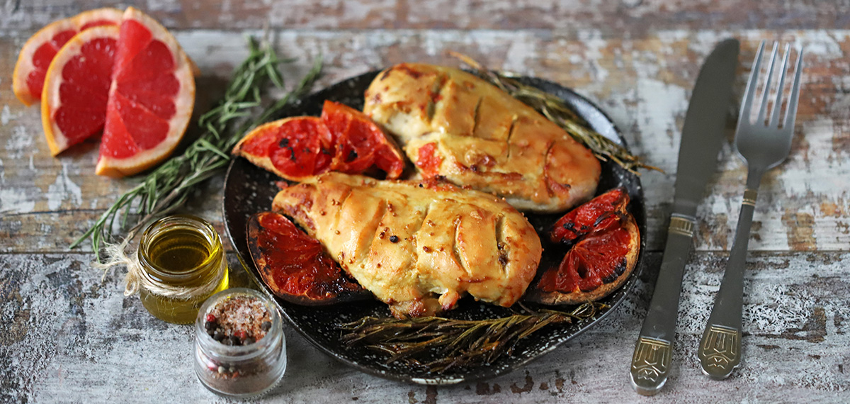 Grapefruit grilled chicken recipe from pittman and davis