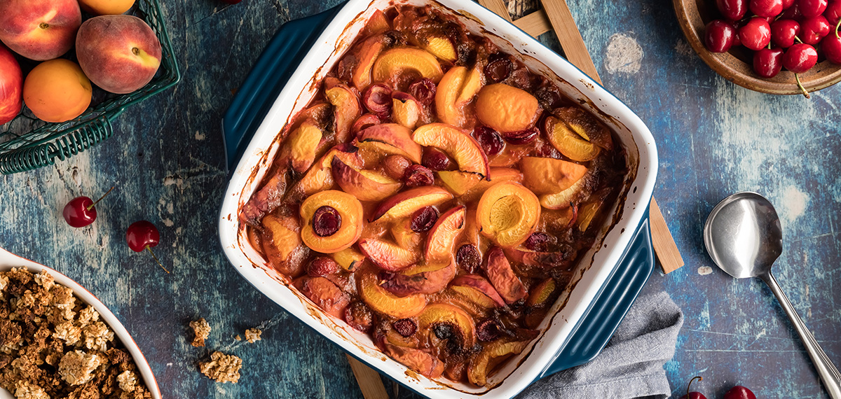 stone fruit cobbler recipe by pittman and davis